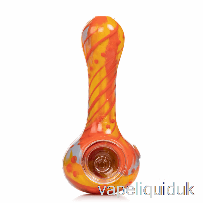 Eyce ORAFLEX Floral Silicone Spoon Desert (Gray / Orange / Sunglow) Vape Liquid
